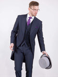 Torre George Navy Mohair 3 Piece Morning Suit - Suit & Tailoring