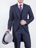 Torre George Navy Mohair 3 Piece Morning Suit - Suit & Tailoring