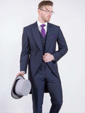 Torre George Navy Mohair 3 Piece Morning Suit - Suit & Tailoring