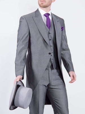 Torre George Silver Grey Mohair Morning Suit - Suit & Tailoring