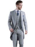 Torre Mens Light Weight Light Grey Morning Tailcoat - 38S - Suit & Tailoring