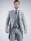 Torre Men's Light Weight Pearl Grey 3 Piece Morning Suit