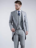 Torre Mens Light Weight Light Grey Morning Tailcoat - Suit & Tailoring