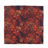 LA Smith Copper And Gold On Navy Pretty Floral Hank