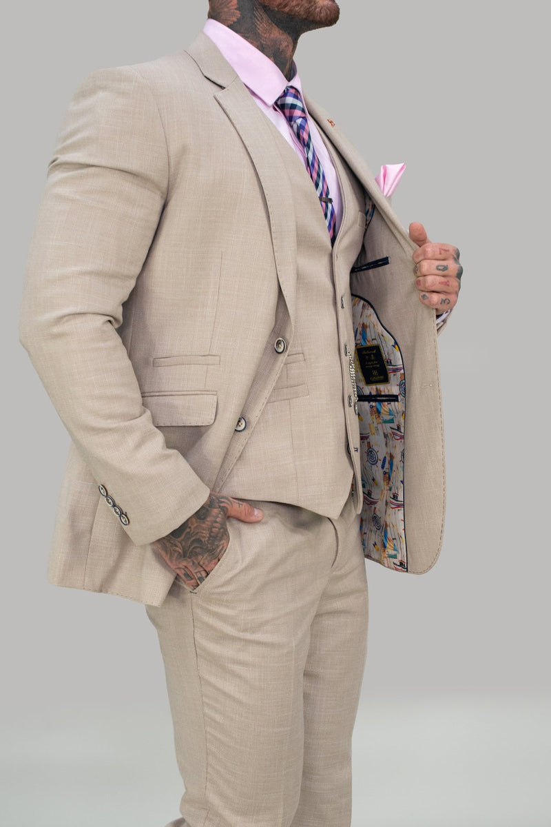 Cavani Sandom Beige Men's Jacket