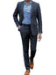 Barucci Leo Men's Navy Slim Fit Tweed Blazer