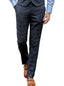 Barucci Leo Men's Navy Slim Fit Tweed Trousers