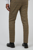 Barucci Louis Men’s Tan Slim Fit Tweed Trousers