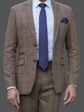 Barucci Marcus Men’s Vintage Brown 3 Piece Tweed Suit - Suits