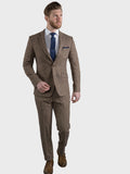 Brown Tweed Suit 100% Donegal Wool Men’s Three Piece Suit Elton by Torre - Suit & Tailoring