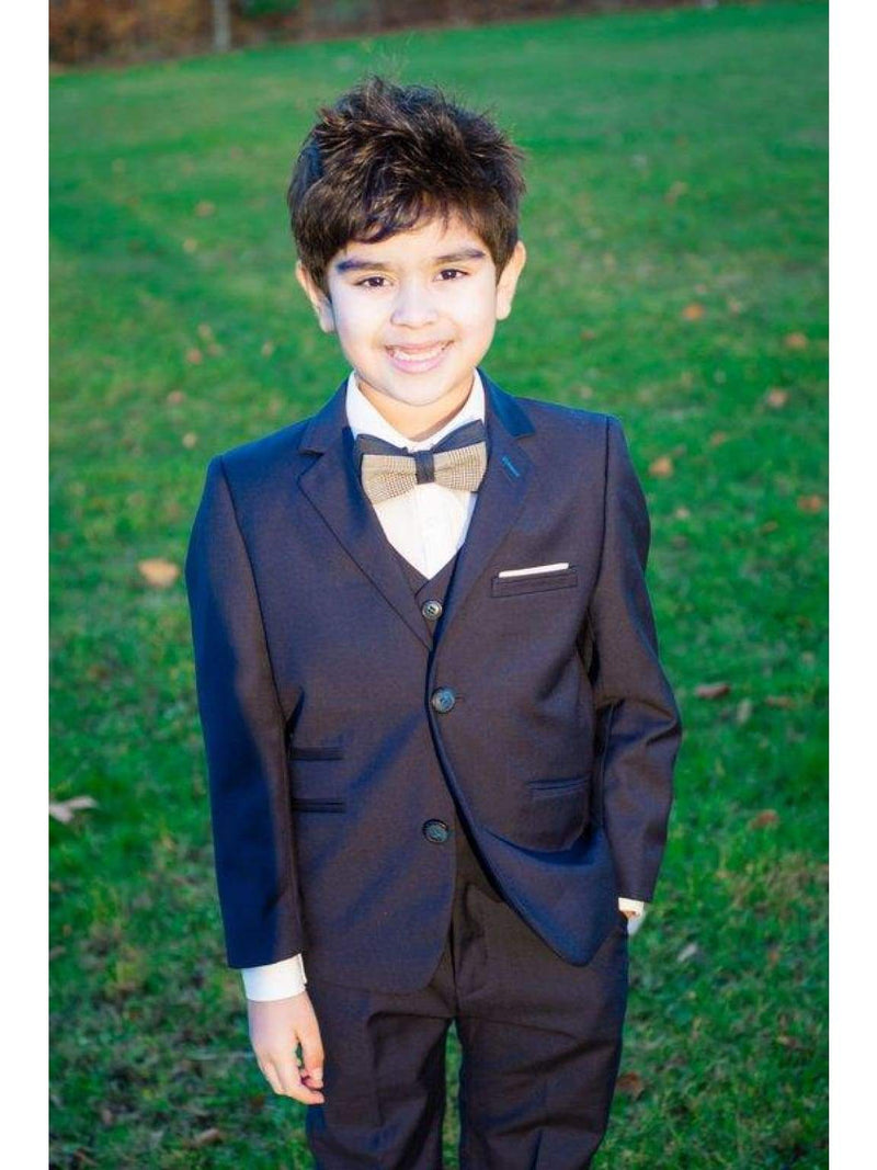 Cavani Boys Jefferson 3 Piece Navy Slim Fit Suit - Suit & Tailoring