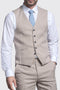 Cavani Miami Men's Beige Waistcoat