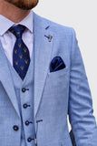 Cavani Miami Men’s Sky Blue Waistcoat - Waistcoats