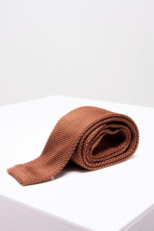 Marc Darcy Rust Knitted Tie