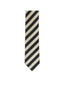 LA Smith Grey And White Skinny Stripe Tie