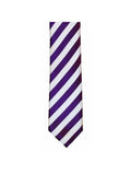 LA Smith Purple And White Skinny Stripe Tie - Accessories