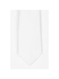 LA Smith White Skinny Satin Tie - Accessories