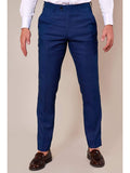 Marc Darcy Danny Royal Blue Three Piece Suit With Single Breasted Waistcoat - Suit & Tailoring