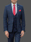 Marc Darcy Edinson Navy Check Blazer