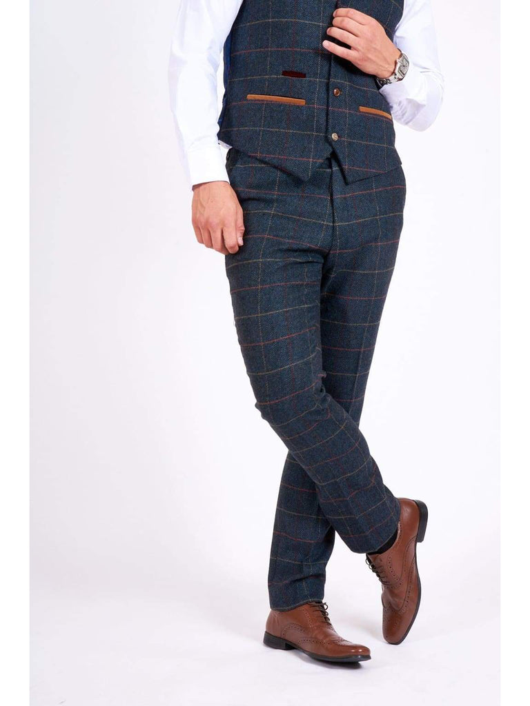Slim fit checked suit trousers | Men's trousers | Pedro del Hierro
