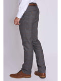 Marc Darcy Jenson Grey Check Trousers - Suit & Tailoring