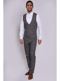 Marc Darcy Jenson Grey Check Trousers - Suit & Tailoring