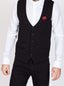 Marc Darcy Kelly Men's Black Single Breasted Waistcoat