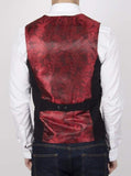 Marc Darcy Kelly Mens Black Single Breasted Waistcoat - Suit & Tailoring