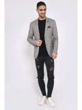 Marc Darcy Ross Grey Check Blazer