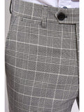 Marc Darcy Ross Grey Check Three Piece Suit - Suit & Tailoring