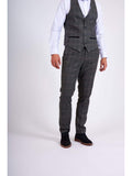 Marc Darcy Scott Grey Check Tweed Trousers - Suit & Tailoring