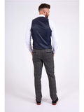 Marc Darcy Scott Grey Check Tweed Trousers - Suit & Tailoring