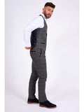 Marc Darcy Scott Grey Check Tweed Trousers - Suit & Tailoring