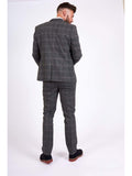 Marc Darcy Scott Grey Tweed Check Blazer - Suit & Tailoring