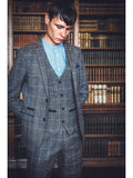 Marc Darcy Scott Grey Tweed Check Blazer - Suit & Tailoring