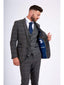 Marc Darcy Scott Grey Tweed Check Three Piece Suit