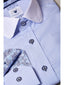 Marc Darcy Shelby Sky Blue Stripe Penny Collar Shirt