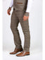 Marc Darcy Ted Tan Heritage Tweed Check Trousers