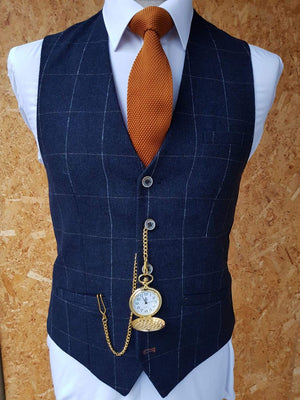 Cavani Angels Tweed Check Waistcoat