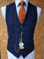 Cavani Angels Tweed Check Waistcoat