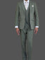 Skopes Jude Sage Green Herringbone Tweed 3 Piece Suit