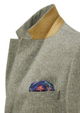 Skopes Jude Sage Green Herringbone Tweed Jacket - Suit & Tailoring