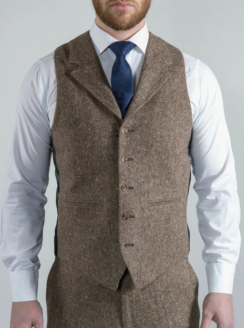 3-Piece Coffee Brown Slim Fit Suit – House of Gentlemen BW