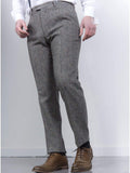 Torre Mens 3 Piece Grey 100% Wool Donegal Tweed Suit - Suit & Tailoring