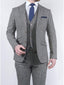 Torre Men's 3 Piece Grey 100% Wool Donegal Tweed Suit