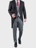 Torre Men’s Classic Grey Stripe Morning Trousers - Suit & Tailoring