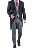 Torre Men’s Classic Grey Stripe Morning Trousers - Suit & Tailoring