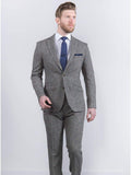 Torre Mens Grey 100% Wool Donegal Tweed Blazer - Suit & Tailoring