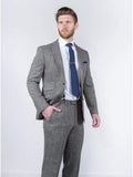 Torre Mens Grey 100% Wool Donegal Tweed Blazer - Suit & Tailoring