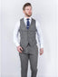 Torre Men's Grey 100% Wool Donegal Tweed Waistcoat